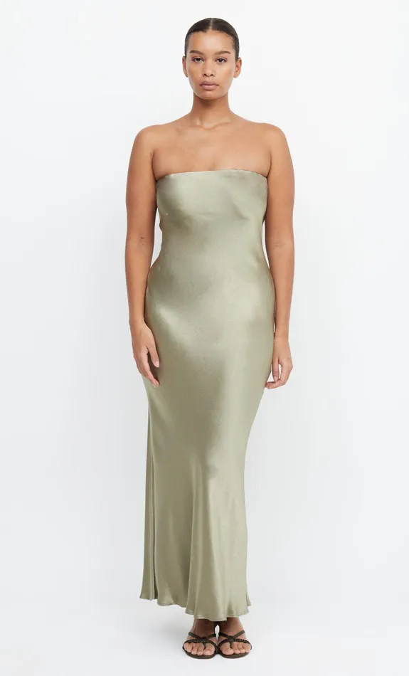 Bec Bridge Event Wear Dresses MOON DANCE STRAPLESS DRESS Sage 8211 Women