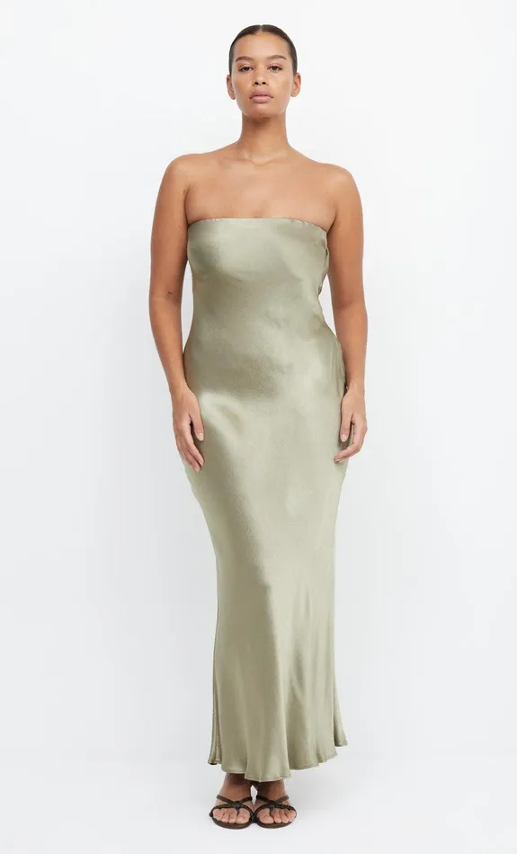 Bec Bridge Event Wear Dresses MOON DANCE STRAPLESS DRESS Sage 8211 Women