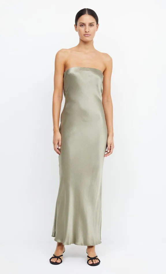 Bec Bridge Event Wear Dresses MOON DANCE STRAPLESS DRESS Sage 8211 Women