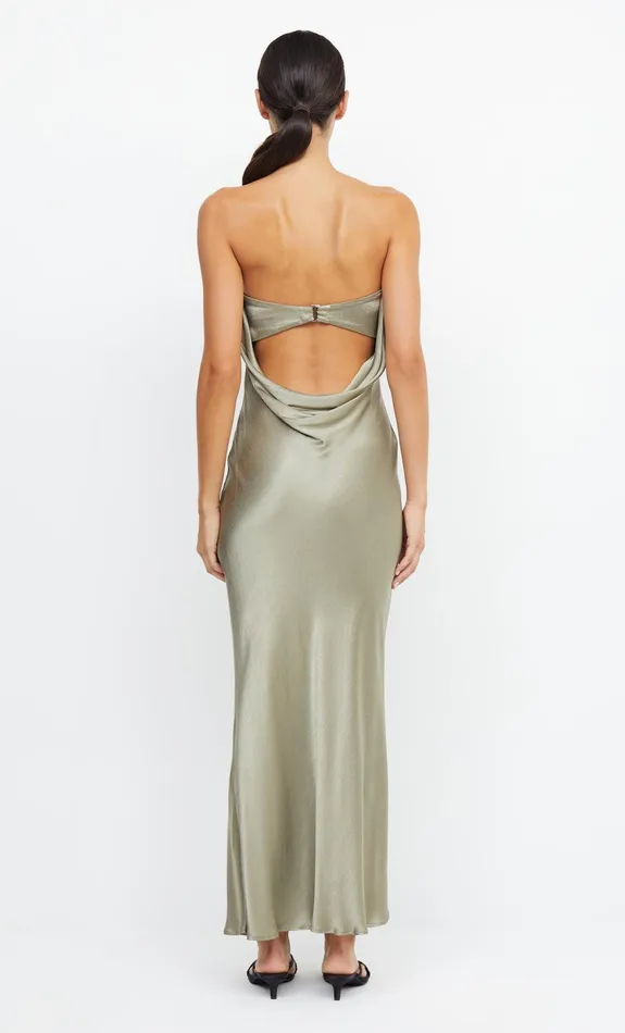 Bec Bridge Event Wear Dresses MOON DANCE STRAPLESS DRESS Sage 8211 Women