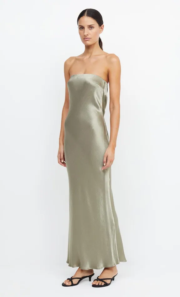 Bec Bridge Event Wear Dresses MOON DANCE STRAPLESS DRESS Sage 8211 Women