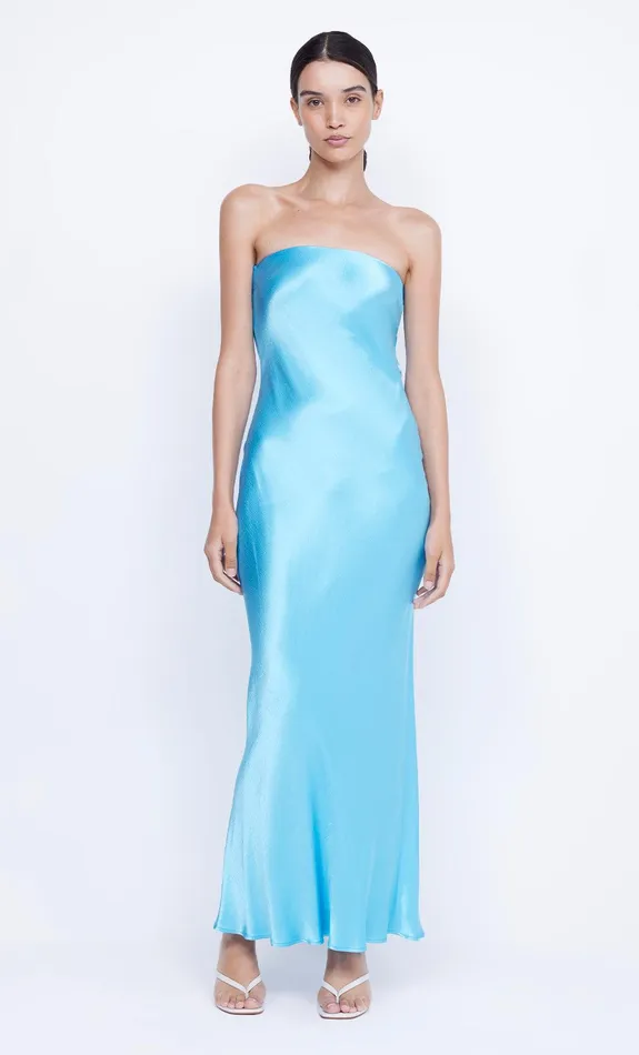 Bec Bridge Event Wear Dresses MOON DANCE STRAPLESS DRESS Topaz Blue 8211 Women