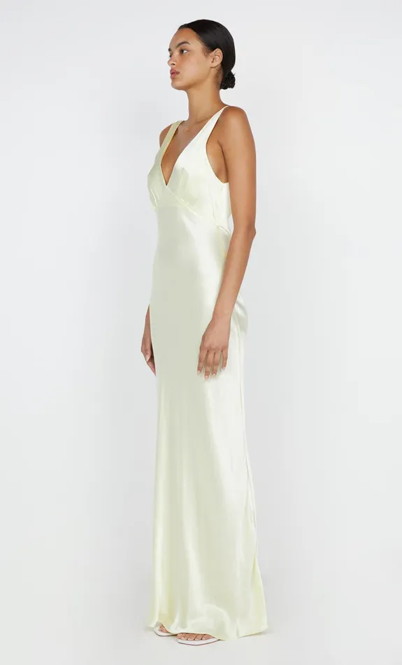 Bec Bridge Event Wear Dresses MOON DANCE VERONA DRESS Ice Yellow 8211 Women