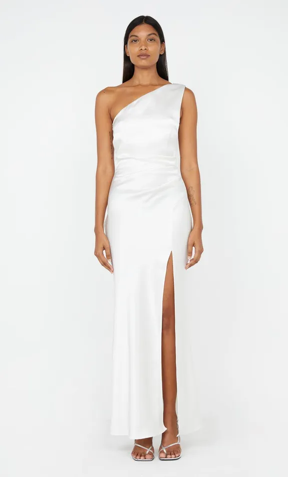 Bec Bridge Event Wear Dresses THE DREAMER ASYM DRESS Ivory 8211 Women
