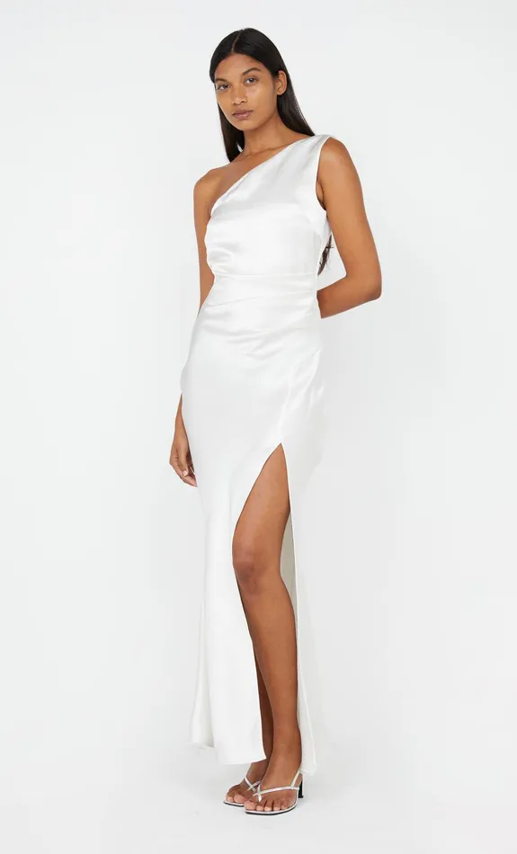 Bec Bridge Event Wear Dresses THE DREAMER ASYM DRESS Ivory 8211 Women