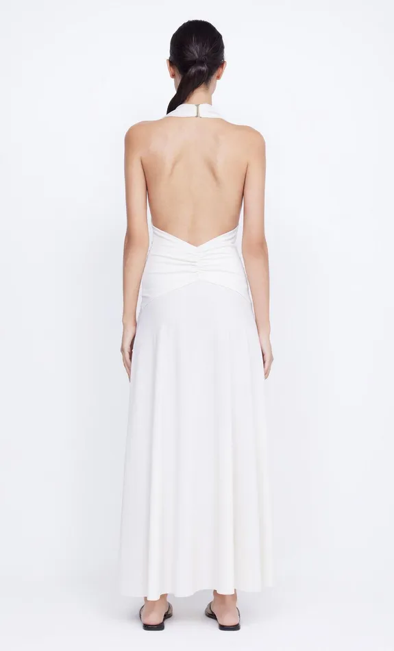 Bec Bridge Maxi Dresses BLANCHE HALTER MAXI DRESS Ivory 8211 Women