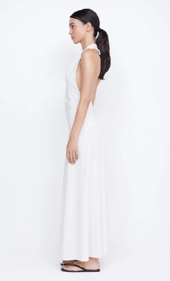 Bec Bridge Maxi Dresses BLANCHE HALTER MAXI DRESS Ivory 8211 Women