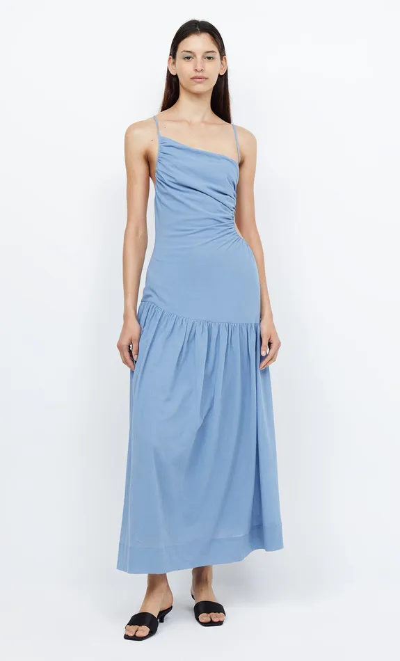 Bec Bridge Maxi Dresses CALYPSO ASYM MAXI DRESS Meridian Blue 8211 Women