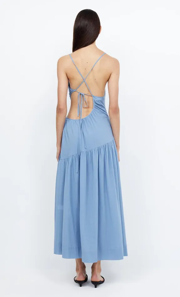 Bec Bridge Maxi Dresses CALYPSO ASYM MAXI DRESS Meridian Blue 8211 Women