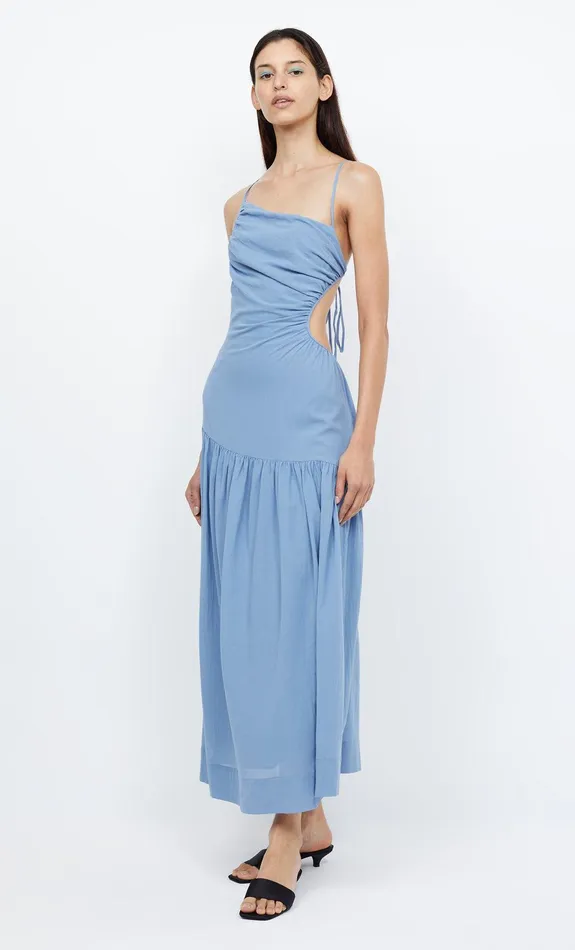 Bec Bridge Maxi Dresses CALYPSO ASYM MAXI DRESS Meridian Blue 8211 Women