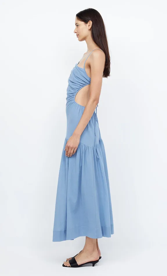 Bec Bridge Maxi Dresses CALYPSO ASYM MAXI DRESS Meridian Blue 8211 Women