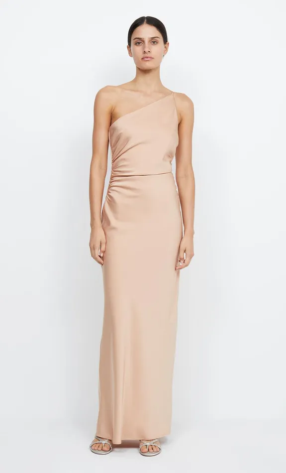 Bec Bridge Maxi Dresses ETERNITY ASYM MAXI DRESS Rose Gold 8211 Women