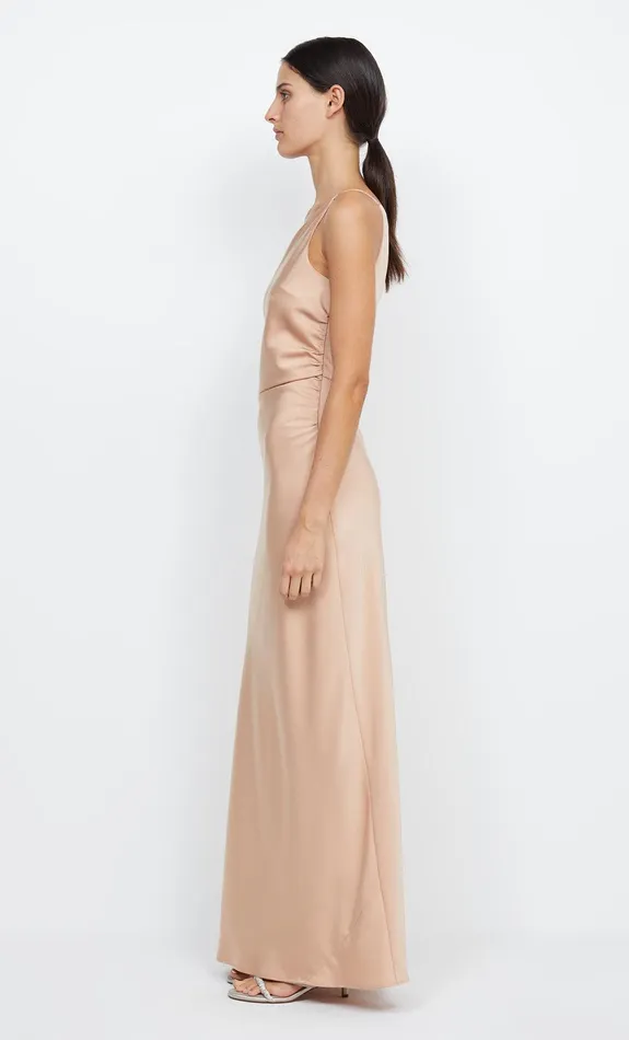 Bec Bridge Maxi Dresses ETERNITY ASYM MAXI DRESS Rose Gold 8211 Women