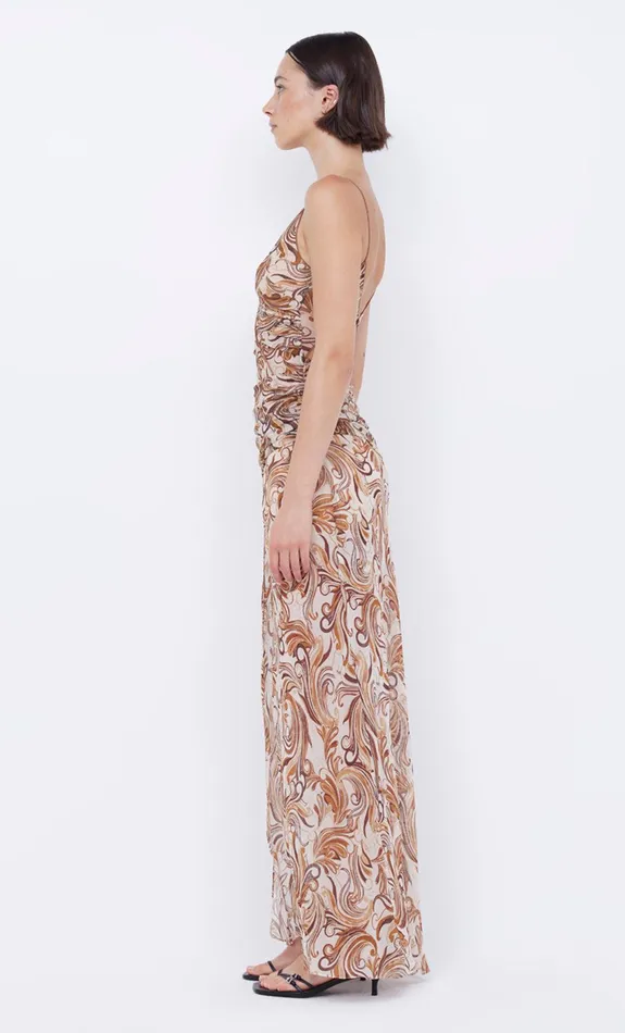 Bec Bridge Maxi Dresses JOCELYN MAXI DRESS Cream Swirl 8211 Women