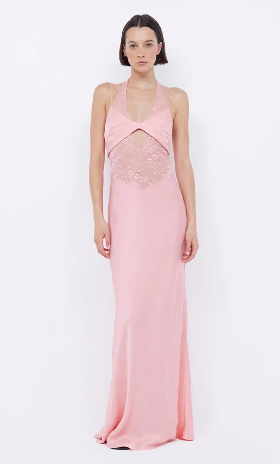 Bec Bridge Maxi Dresses LIV HALTER MAXI DRESS Pink Sherbet 8211 Women