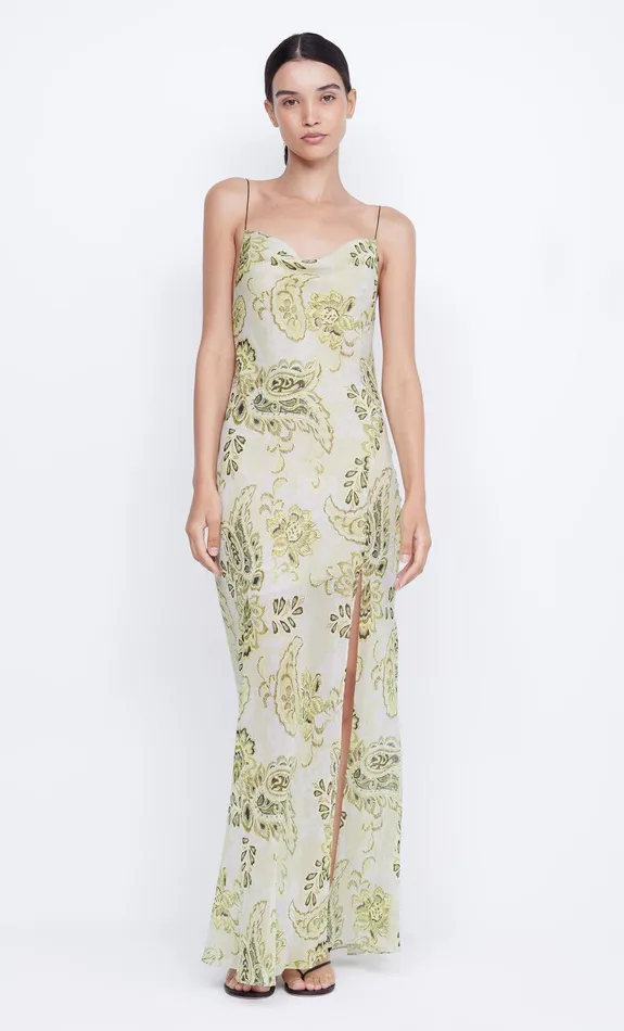 Bec Bridge Maxi Dresses LYLOU MAXI DRESS Lemon Paisley 8211 Women