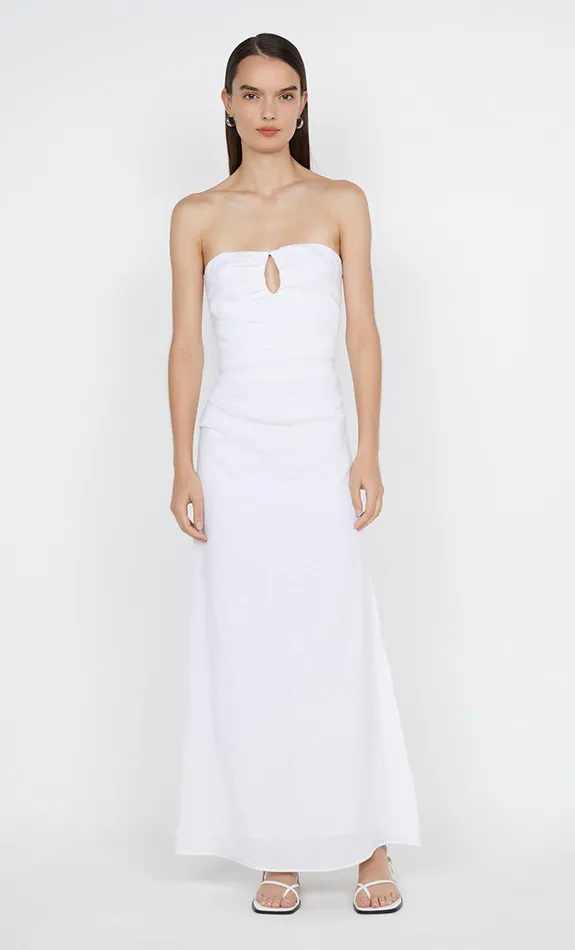 Bec Bridge Maxi Dresses MARIANNA STRAPLESS DRESS White 8211 Women
