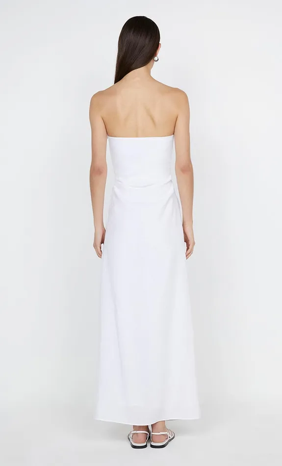 Bec Bridge Maxi Dresses MARIANNA STRAPLESS DRESS White 8211 Women