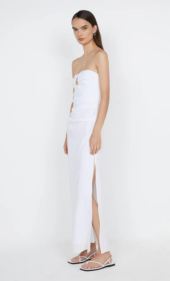Bec Bridge Maxi Dresses MARIANNA STRAPLESS DRESS White 8211 Women