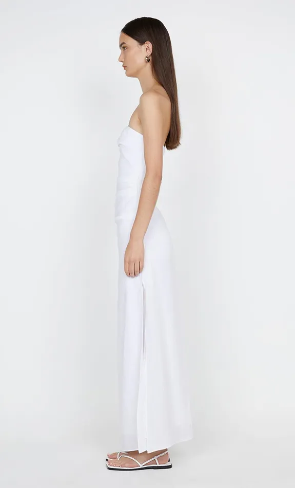 Bec Bridge Maxi Dresses MARIANNA STRAPLESS DRESS White 8211 Women