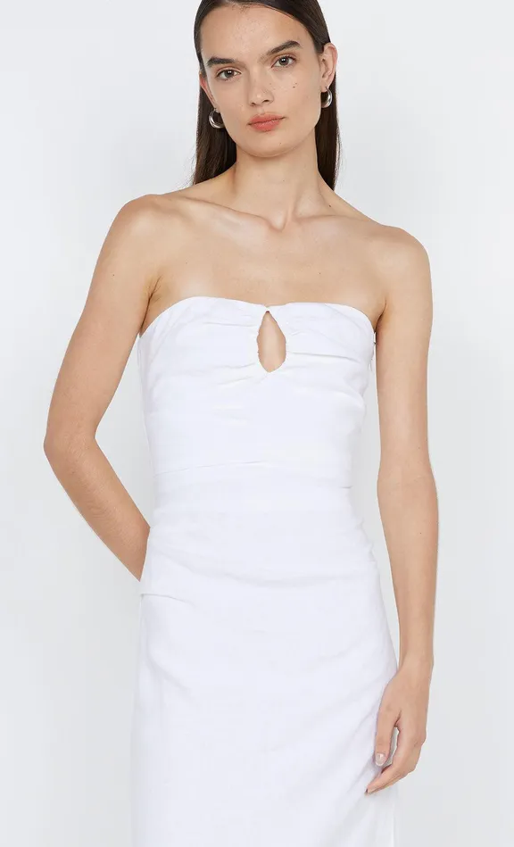 Bec Bridge Maxi Dresses MARIANNA STRAPLESS DRESS White 8211 Women
