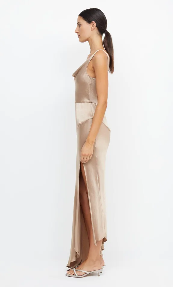 Bec Bridge Maxi Dresses MOON DANCE COWL DRESS Golden 8211 Women