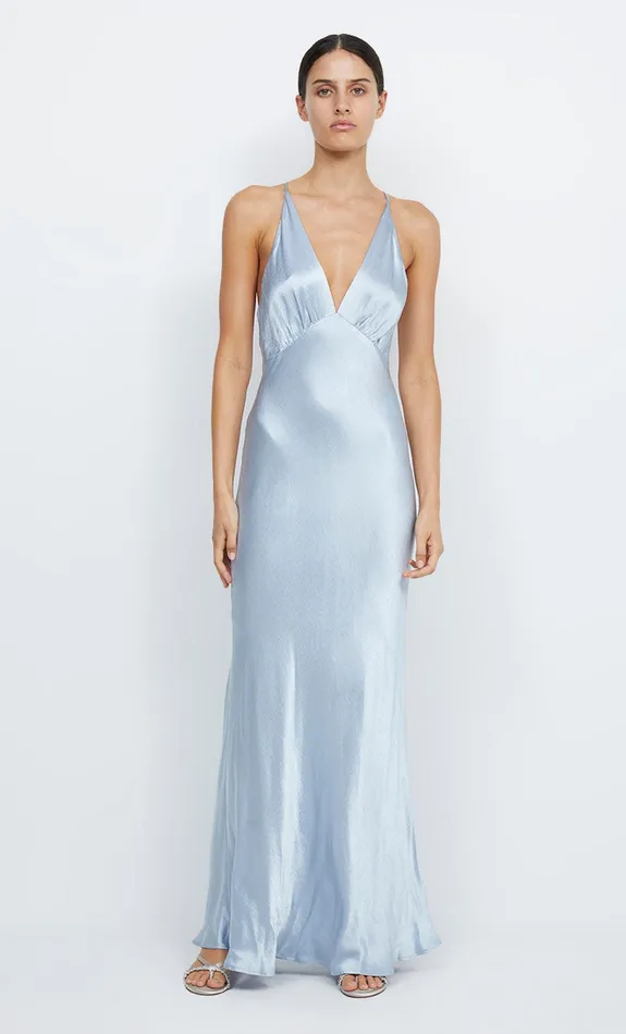 Bec Bridge Maxi Dresses MOON DANCE V MAXI DRESS Dusty Blue 8211 Women