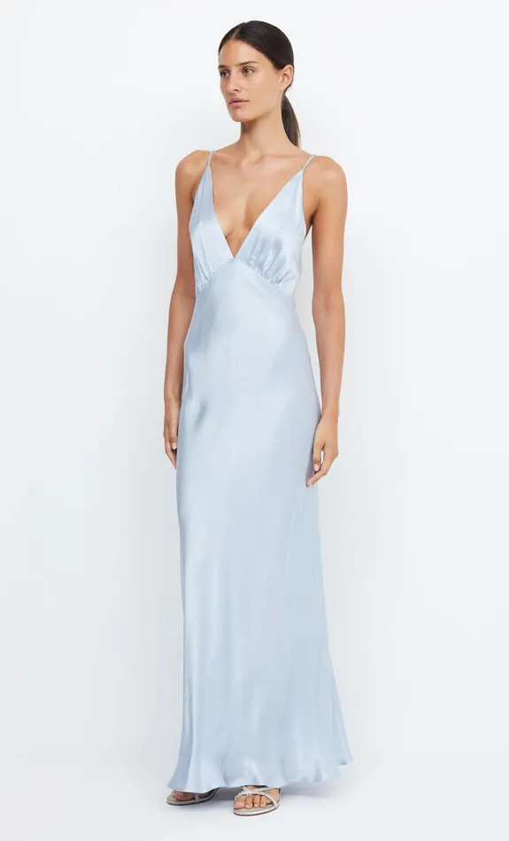 Bec Bridge Maxi Dresses MOON DANCE V MAXI DRESS Dusty Blue 8211 Women