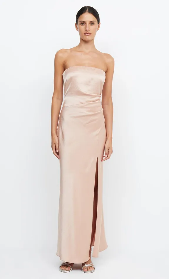 Bec Bridge Maxi Dresses THE DREAMER STRAPLESS DRESS Rose Gold 8211 Women