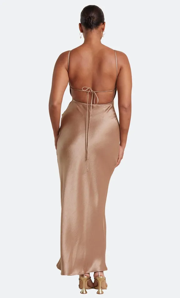 Bec Bridge Maxi Dresses THE DREAMER TIE DRESS Golden 8211 Women