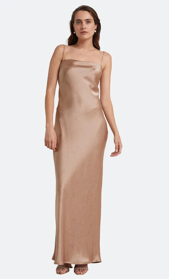 Bec Bridge Maxi Dresses THE DREAMER TIE DRESS Golden 8211 Women