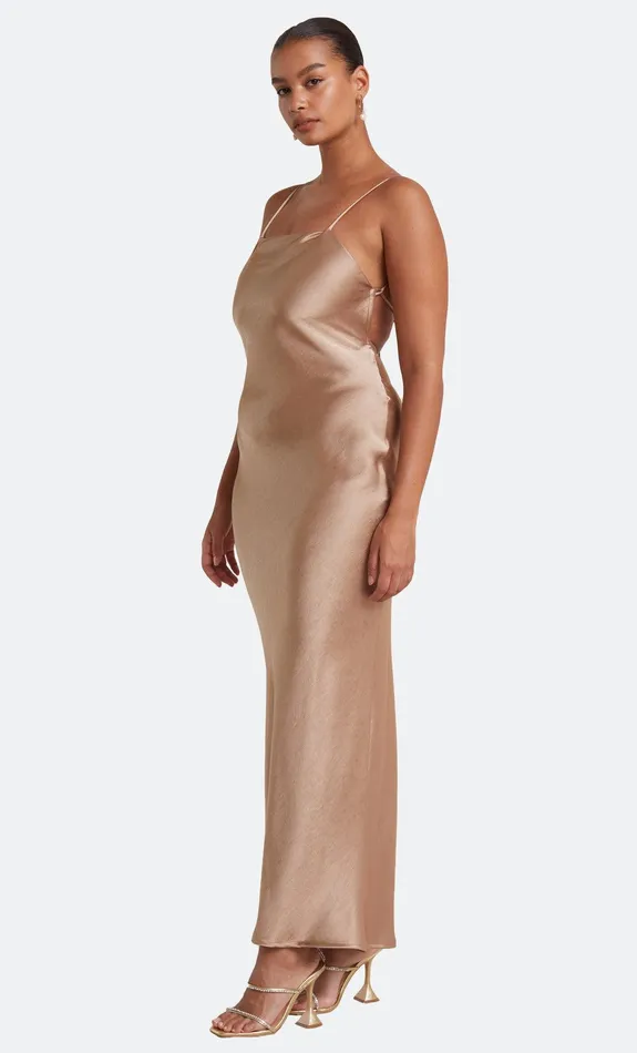 Bec Bridge Maxi Dresses THE DREAMER TIE DRESS Golden 8211 Women