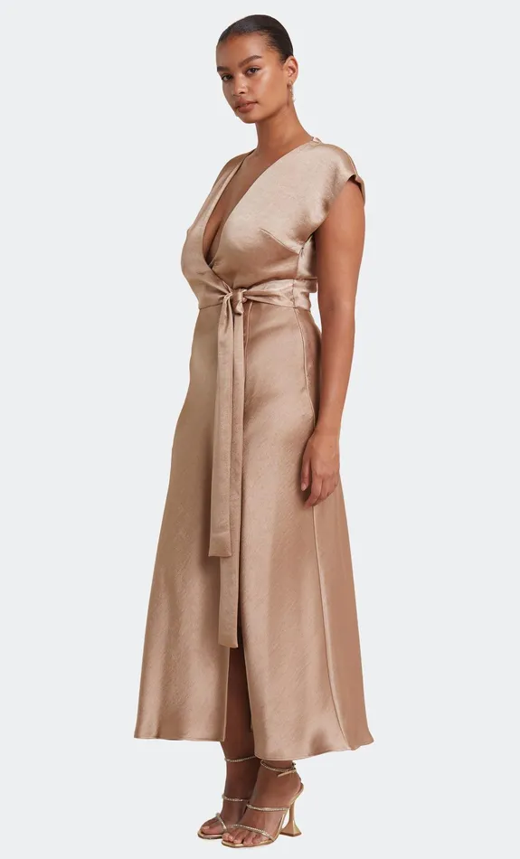 Bec Bridge Maxi Dresses THE DREAMER WRAP DRESS Golden 8211 Women