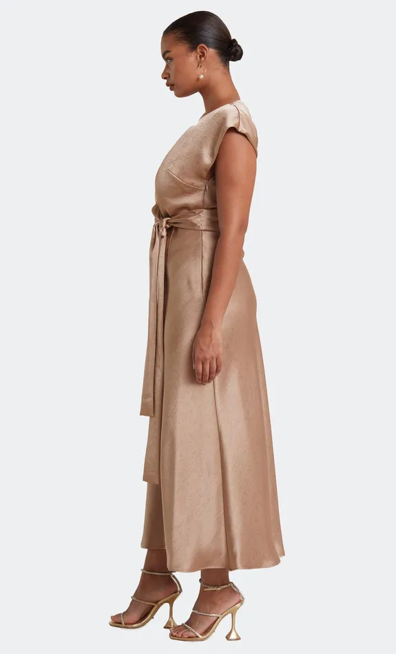 Bec Bridge Maxi Dresses THE DREAMER WRAP DRESS Golden 8211 Women