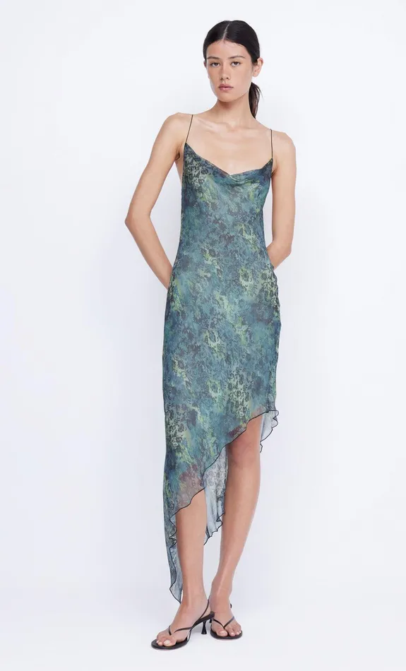 Bec Bridge Midi Dresses MERISOL SLIP DRESS Nouveau Bleue 8211 Women