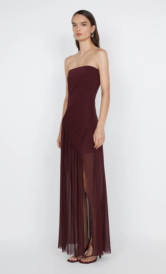 Bec Bridge Prom Dresses ESSIE STRAPLESS DRESS Deep Plum 8211 Women