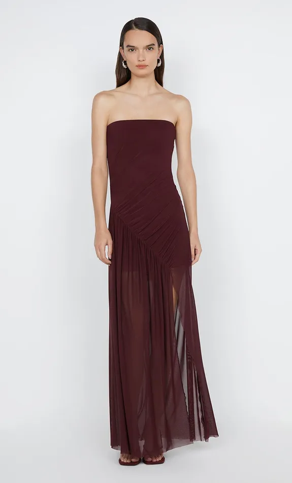 Bec Bridge Prom Dresses ESSIE STRAPLESS DRESS Deep Plum 8211 Women