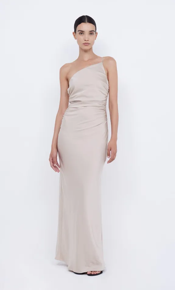 Bec Bridge Prom Dresses ETERNITY ASYM MAXI DRESS Sand 8211 Women