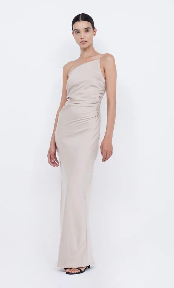 Bec Bridge Prom Dresses ETERNITY ASYM MAXI DRESS Sand 8211 Women
