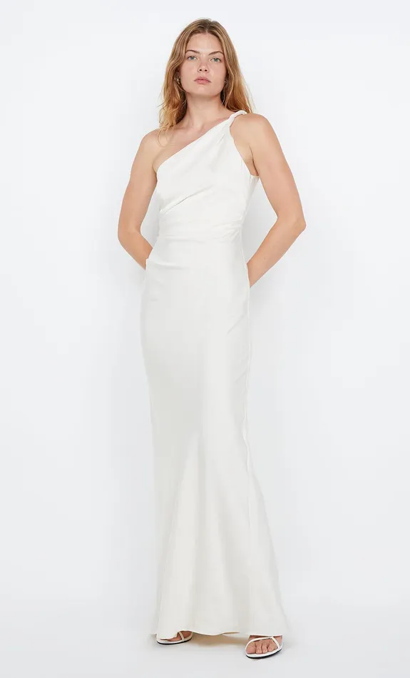 Bec Bridge Prom Dresses LUNETTA ASYM DRESS Cream 8211 Women