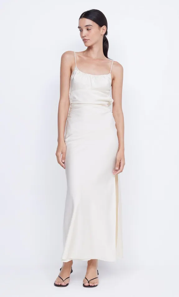 Bec Bridge Prom Dresses MARI LOU GATHERED MAXI DRESS Cream 8211 Women