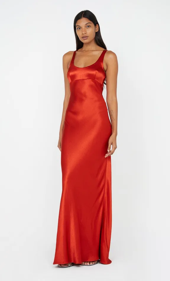 Bec Bridge Prom Dresses MAXINA CROSSOVER DRESS Crimson 8211 Women