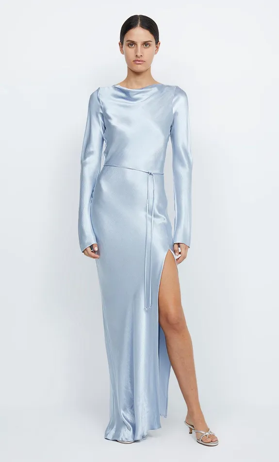 Bec Bridge Prom Dresses MOON DANCE LONG SLEEVE MAXI DRESS Dusty Blue 8211 Women