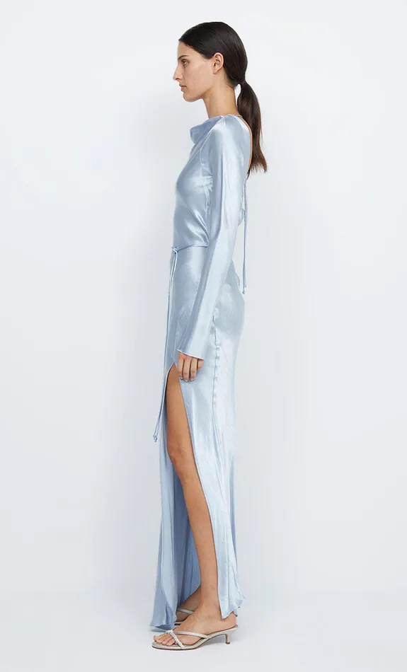 Bec Bridge Prom Dresses MOON DANCE LONG SLEEVE MAXI DRESS Dusty Blue 8211 Women