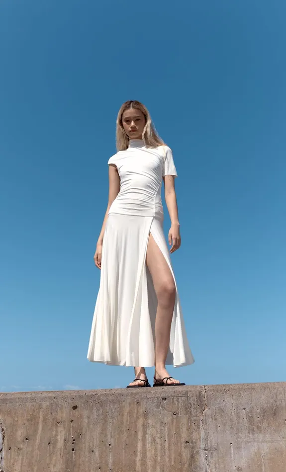 Bec Bridge Prom Dresses SERAPHINA ASYM DRESS White 8211 Women