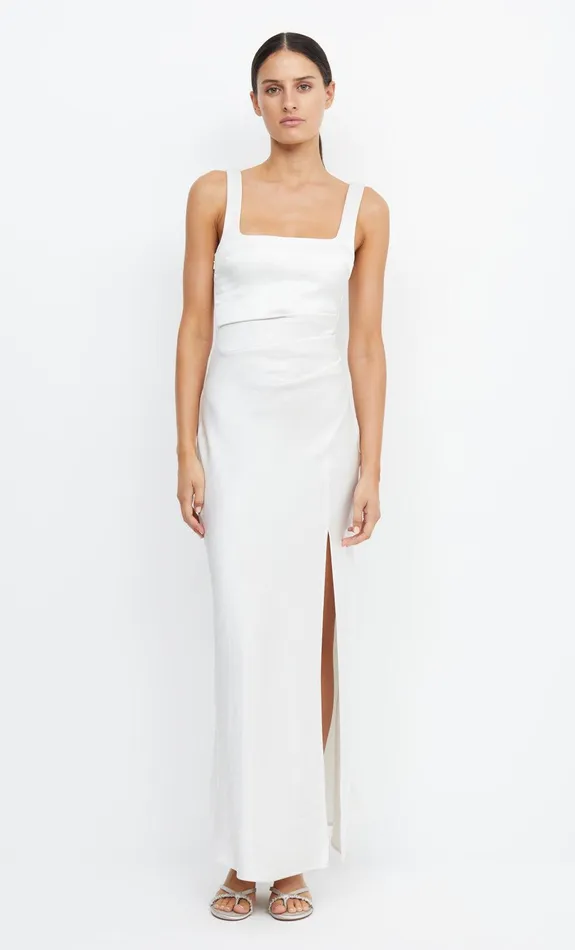 Bec Bridge Prom Dresses THE DREAMER SQUARE NECK DRESS Ivory 8211 Women