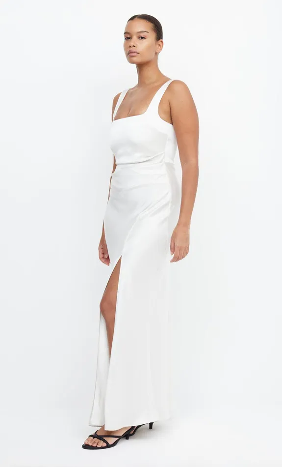 Bec Bridge Prom Dresses THE DREAMER SQUARE NECK DRESS Ivory 8211 Women