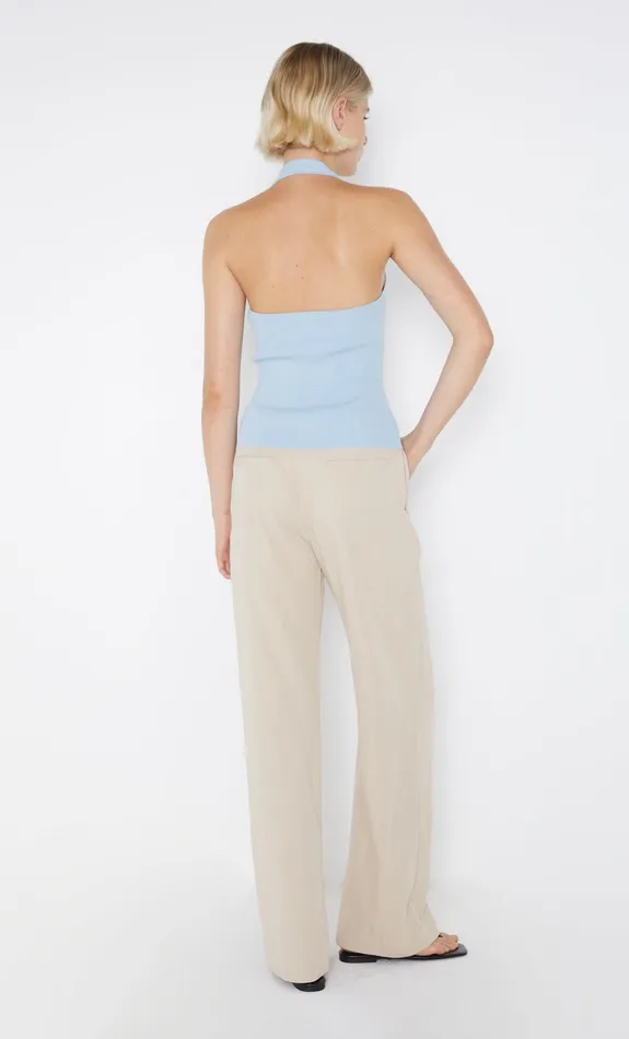 Bec Bridge Tops AMALFI HALTER KNIT TOP Dolphin Blue 8211 Women