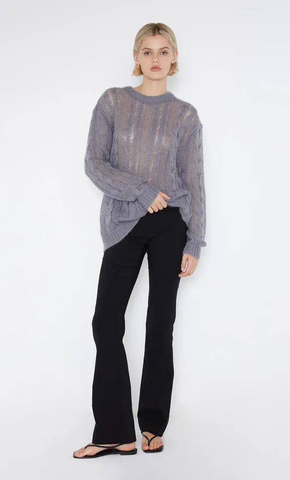 Bec Bridge Tops ANTOINE KNIT JUMPER Gunmetal 8211 Women
