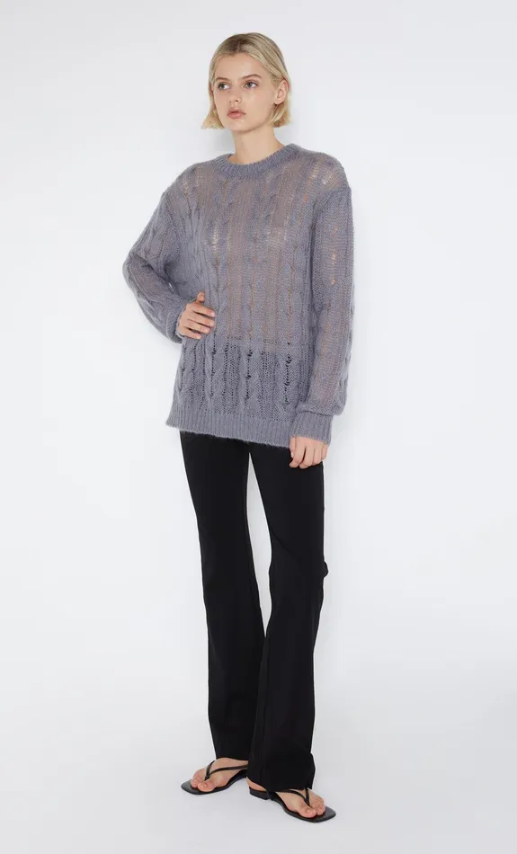 Bec Bridge Tops ANTOINE KNIT JUMPER Gunmetal 8211 Women